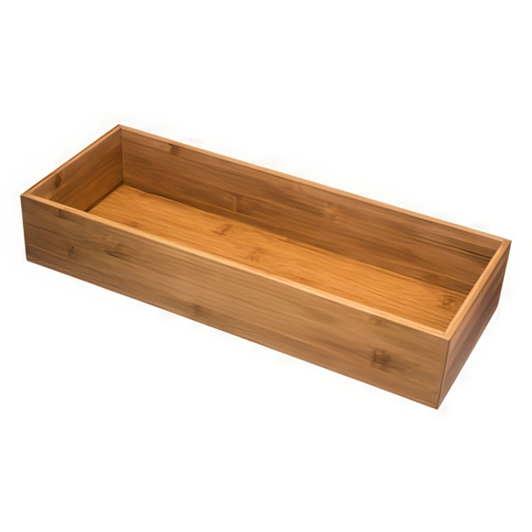 Förvaringsbricka i Bambu, TIDY SMART, 15 x 38 x H 7 cm, Natur i gruppen Förvaring / Förvaringslådor / Småförvaring hos SmartaSaker.se (40670)