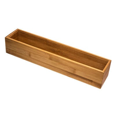 Förvaringsbricka i Bambu, TIDY SMART, 8 x 38 x H 7 cm, Natur i gruppen Förvaring / Förvaringslådor / Småförvaring hos SmartaSaker.se (40671)