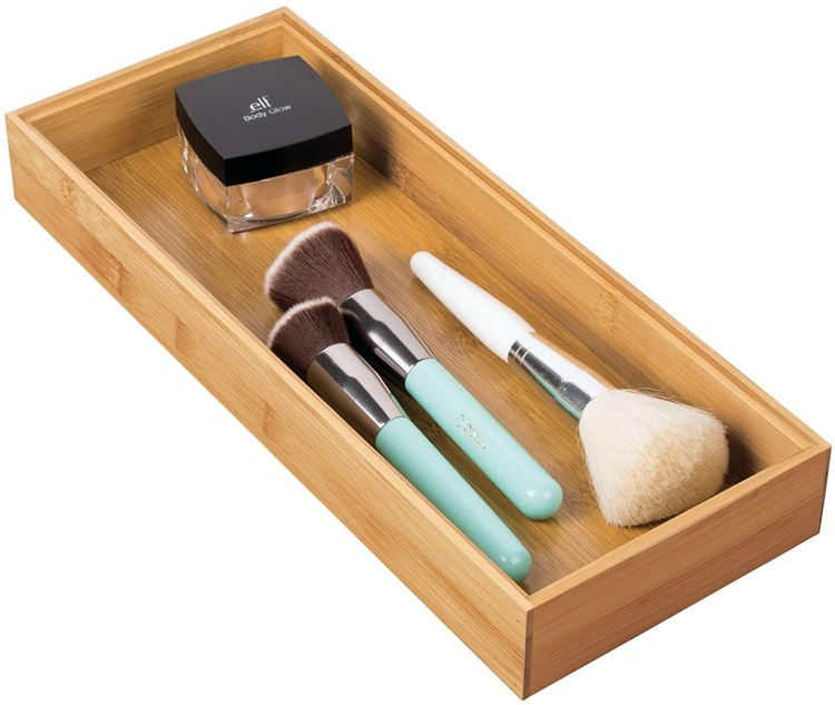 Förvaringsbricka i Bambu, Stapelbar, FORMBU DRAWER ORGANIZER, 38 x 15,3 x H 5,1 cm, Natur i gruppen Förvaring / Förvaringslådor / Småförvaring hos SmartaSaker.se (40675)