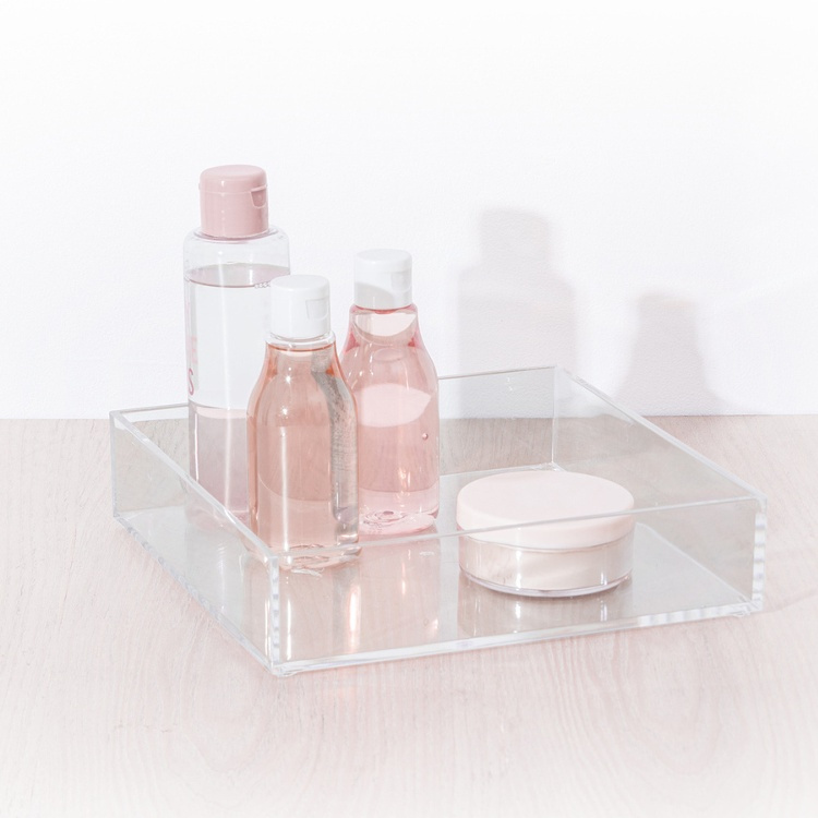 Förvaringsbricka, Stapelbar, SELENA ORGANISER SQUARE, 20 x 20 x H 4,8 cm, Klar i gruppen Förvaring / Förvaringslådor hos SmartaSaker.se (40704)