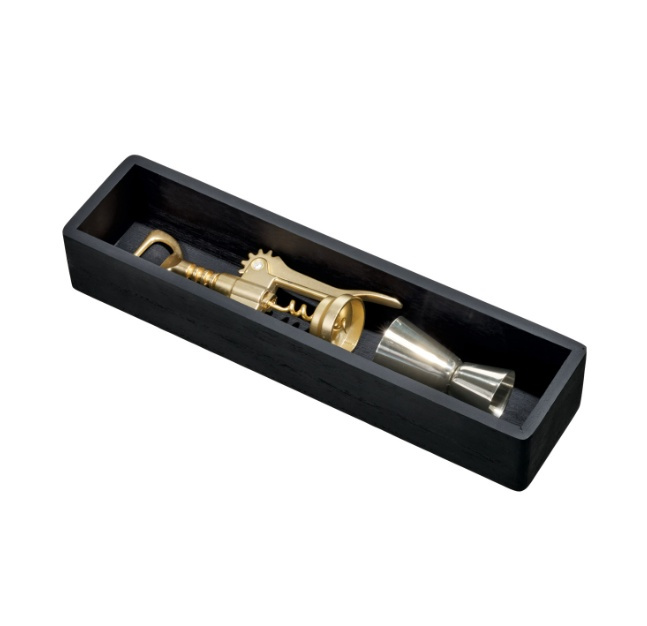 Förvaringsbricka, THE HOME EDIT LARGE DRAWER ORGANIZER, 7,6 x 30,5 x H 5,1 cm, Svart i gruppen Förvaring / Köksförvaring / Organisera köksskåp / Besticklådor hos SmartaSaker.se (40705)