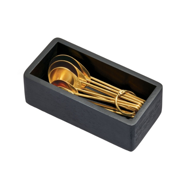 Förvaringsbricka, THE HOME EDIT SMALL DRAWER ORGANIZER, 7,6 x 15,2 x H 5,1 cm, Svart i gruppen Förvaring / Köksförvaring / Organisera köksskåp / Besticklådor hos SmartaSaker.se (40708)