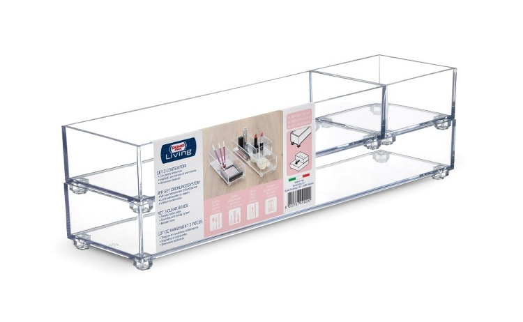 Förvaringsbrickor, 3 st, K-SYSTEM RECTANGULAR SET K1 + K3 + K4 , Klar i gruppen Förvaring / Badrumsförvaring hos SmartaSaker.se (40712)