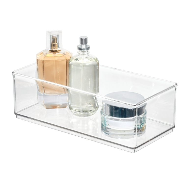 Förvaringsburk, THE HOME EDIT LARGE BIN ORGANIZER, 24,1 x 12,1 x H 8,3 cm, Transparent i gruppen Förvaring / Förvaringslådor / Småförvaring hos SmartaSaker.se (40719)