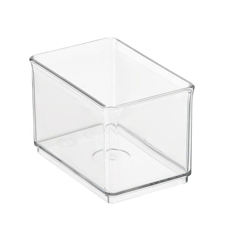 Förvaringsburk, THE HOME EDIT SMALL BIN ORGANIZER, 12,1 x 8,3 x H 8,3 cm, Transparent i gruppen Förvaring / Köksförvaring / Förvaringslådor och burkar hos SmartaSaker.se (40721)