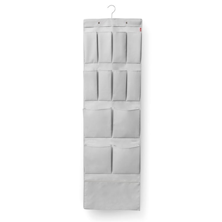 Förvaringsfickor för dörr eller klädstång, MULTIPURPOSE TIDY, 45 x H 150 cm, Grå i gruppen Förvaring / Garderobsförvaring hos SmartaSaker.se (40727)