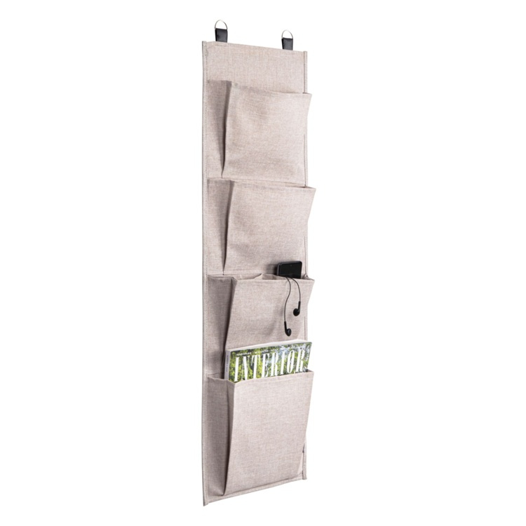 Förvaringsfickor, 4-fack, BIGSO HANG UP STORAGE, 30 x H 100 cm i gruppen Förvaring / Garderobsförvaring hos SmartaSaker.se (40728)