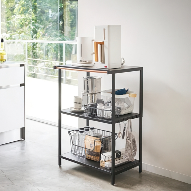 Förvaringshylla i metall, TOWER 3-TIERED RACK, 60 x 46,5 x H 90 cm, Yamazaki i gruppen Yamazaki hos SmartaSaker.se (40730)