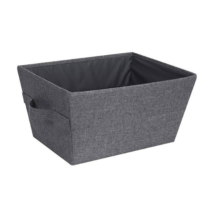 Förvaringskorg i tyg, BIGSO TAPERED BIN MEDIUM, 40 x 30 x H 22 cm, Grå i gruppen Förvaring / Förråd- och garageförvaring / Korgar och hinkar hos SmartaSaker.se (40744)
