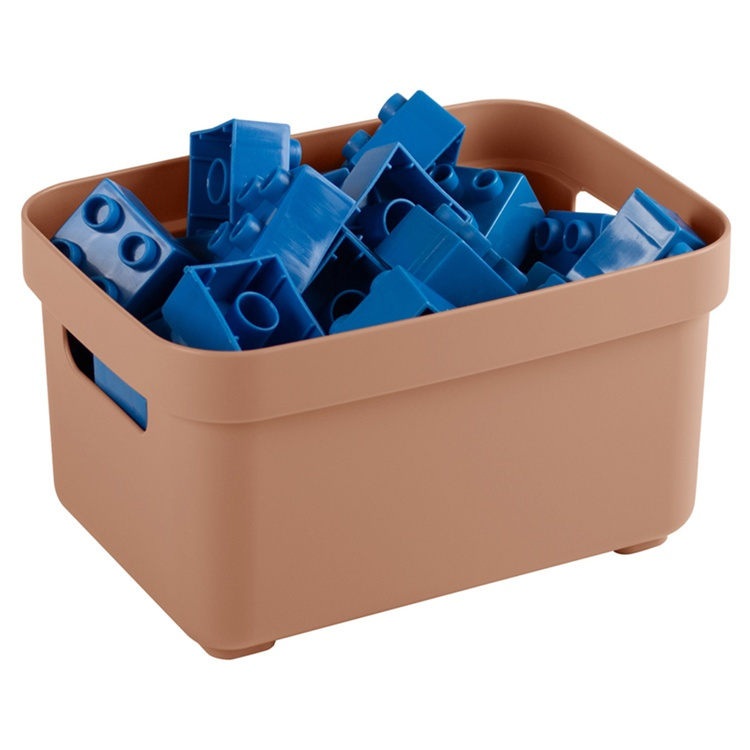 Förvaringskorg, 2,5Liter, SIGMA BASKET MINI, 17,7 x 12,8 x H 9,3 cm, Terakotta i gruppen Förvaring / Förvaringslådor hos SmartaSaker.se (40763)