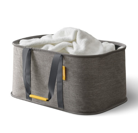 Förvaringskorg, Hopfällbar, HOLD-ALL LAUNDRY BASKET, Joseph Joseph, 53 x 36 x H 25 cm, Grå i gruppen Förvaring / Garderobsförvaring / Sorteringslådor hos SmartaSaker.se (40768)