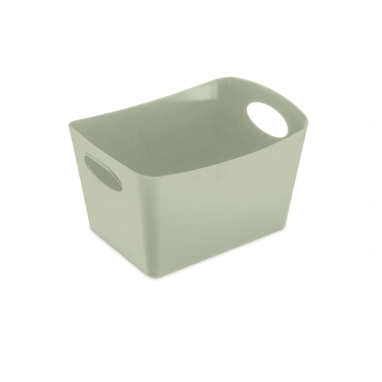 Förvaringskorg, KOZIOL BOXXX ORGANIC SMALL 13 x 19 x H 11 cm, Ljusgrön. i gruppen Förvaring / Städförvaring och sopsortering / Städkorgar hos SmartaSaker.se (40770)