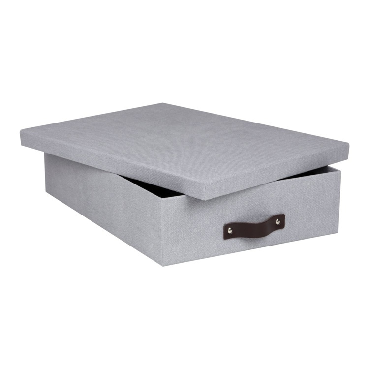 Förvaringslåda A4+, BIGSO OSKAR CANVAS, 35 x 26 x H 8,5 cm i gruppen Förvaring / Förvaringslådor / BigSo förvaringslådor hos SmartaSaker.se (40785)
