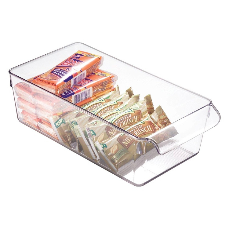Förvaringslåda med handtag, PULLZ MEDIUM ORGANISER, 29,2 x 15,2 x H 9 cm, Transparent i gruppen Förvaring / Köksförvaring hos SmartaSaker.se (40822)