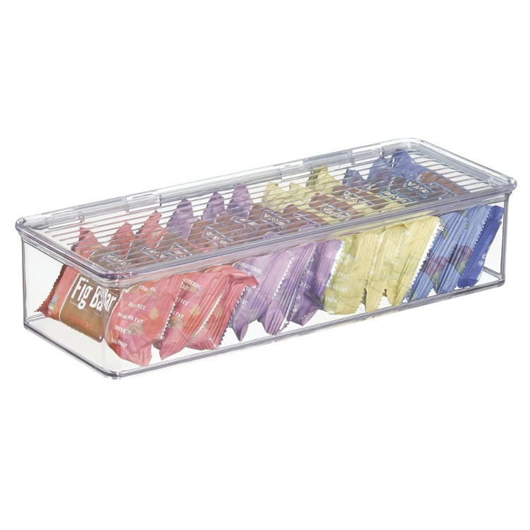 Förvaringslåda med lock, Stapelbar, ID CABINET BINZ, 34 x 15 x H 7,7 cm, Klar i gruppen Förvaring / Köksförvaring / Organisera köksskåp hos SmartaSaker.se (40826)