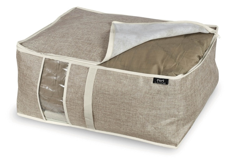 Förvaringslåda, Mjuk, MAISON, Stor, 55 x 45 x H 25 cm, Sand i gruppen Förvaring / Förvaringslådor hos SmartaSaker.se (40847)