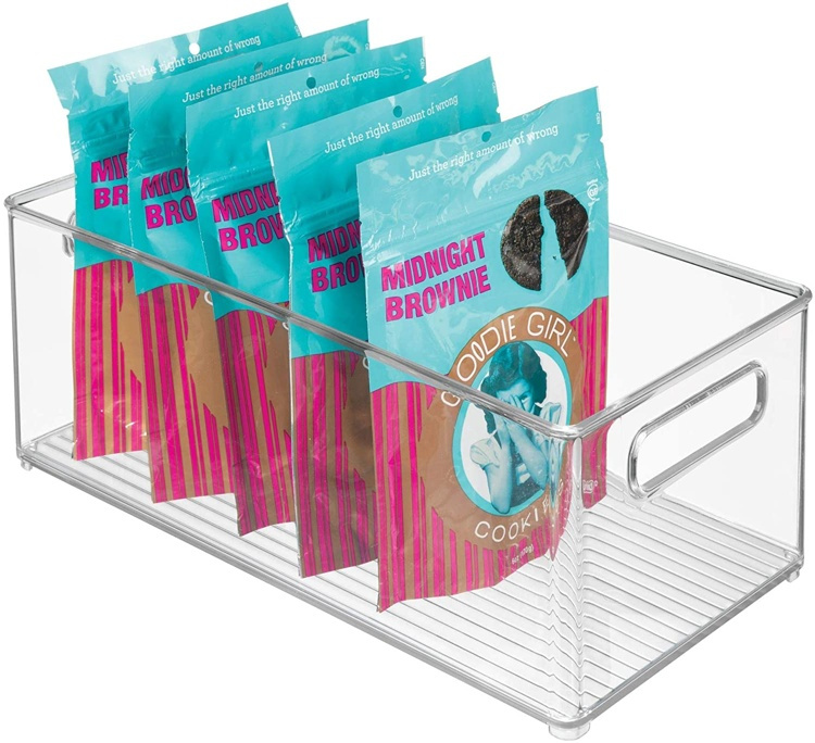 Förvaringslåda, PANTRY BIN XL, 20 x 37 x H15 cm, Transparent i gruppen Förvaring / Köksförvaring / Organisera köksskåp hos SmartaSaker.se (40851)