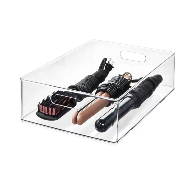 Förvaringslåda, THE HOME EDIT HAIR TOOL BIN, 25,4 x 38,1 x H10,8 cm, Klar i gruppen Förvaring / Förvaringslådor hos SmartaSaker.se (40858)