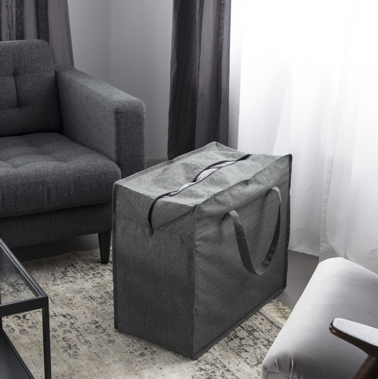 Förvaringsväska, BIGSO SOFT STORAGE BAG, 60 x 30 x H50 cm, Grå i gruppen Förvaring / Förråd- och garageförvaring / Förvaringsväskor hos SmartaSaker.se (40896)