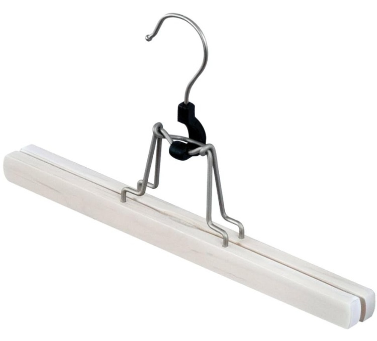 Galge för byxor, Trä, LIVING, 28 cm, Vit i gruppen Förvaring / Garderobsförvaring / Galgar och hängare hos SmartaSaker.se (40938)