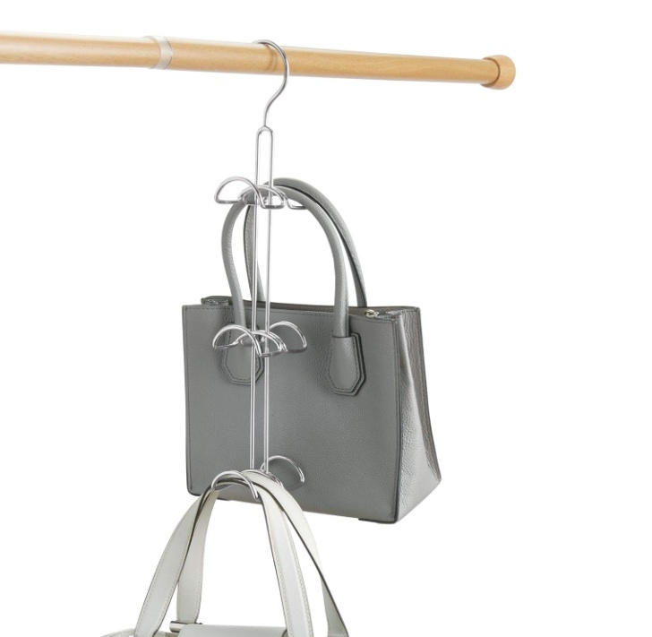 Galge för väskor CLASSICO HANDBAG HANGER, 10 x H 40 cm, Silver i gruppen Förvaring / Garderobsförvaring / Väskförvaring hos SmartaSaker.se (40957)