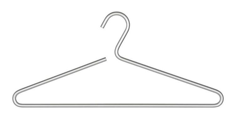 Galge i aluminium, STRONG LUX, 42 cm i gruppen Förvaring / Garderobsförvaring / Galgar och hängare hos SmartaSaker.se (40958)