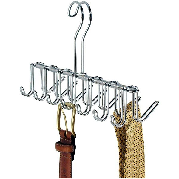 Galge i metall för Slipsar och Skärp, CLASSIC TIE & BELT RACK i gruppen Förvaring / Garderobsförvaring / Galgar och hängare hos SmartaSaker.se (40963)