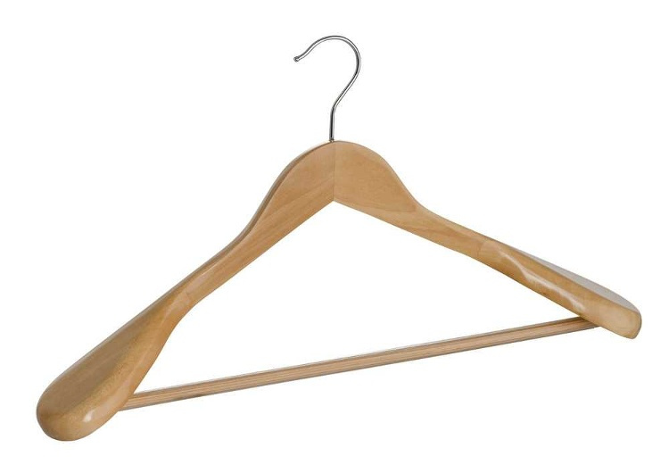 Galge i trä för kostym, WIDE SHOULDER, 45 cm i gruppen Förvaring / Garderobsförvaring / Galgar och hängare hos SmartaSaker.se (40971)