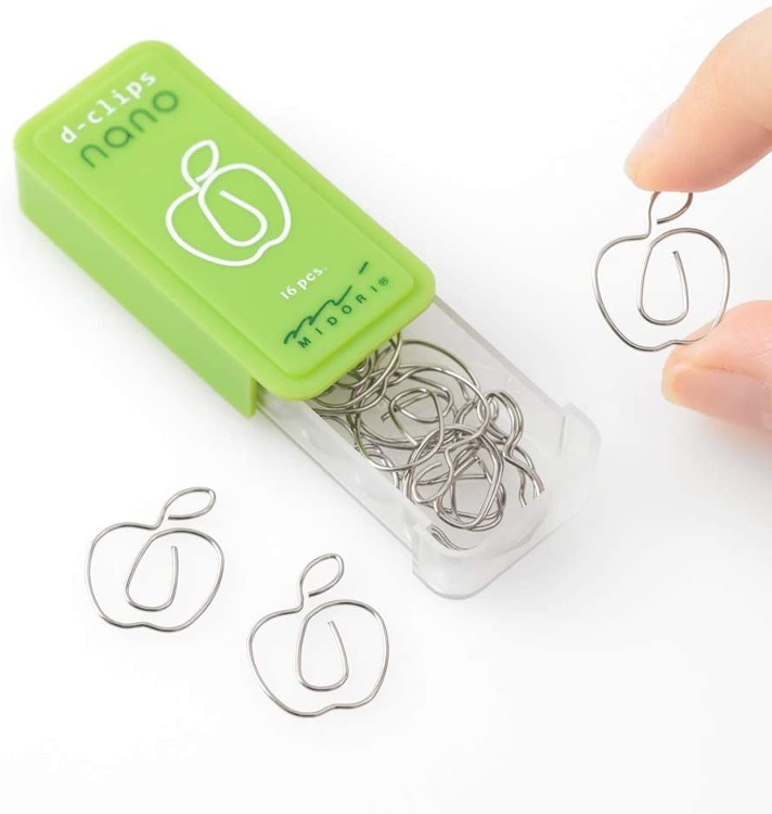 Gem i form av Mini Äpplen, NANO - APPLE, 16st, Midori, Silver i gruppen Förvaring / Kontorsmaterial hos SmartaSaker.se (40994)