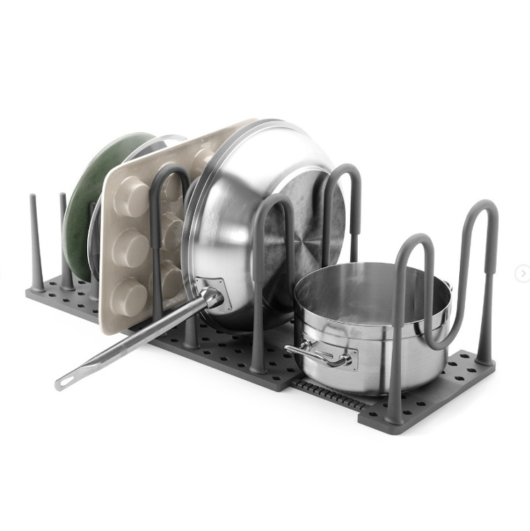 Grytlocks- & Stekpannsförvaring, PEGGY COOKWARE ORGANIZER, Umbra, Grå i gruppen Förvaring / Köksförvaring / Organisera köksskåp hos SmartaSaker.se (41048)