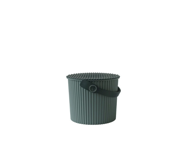 Hink / korg med lock, BAKED GREEN MINI OMNIOUTIL, 4 L, Grön / Mörkgrön i gruppen Förvaring / Förråd- och garageförvaring / Korgar och hinkar hos SmartaSaker.se (41082)