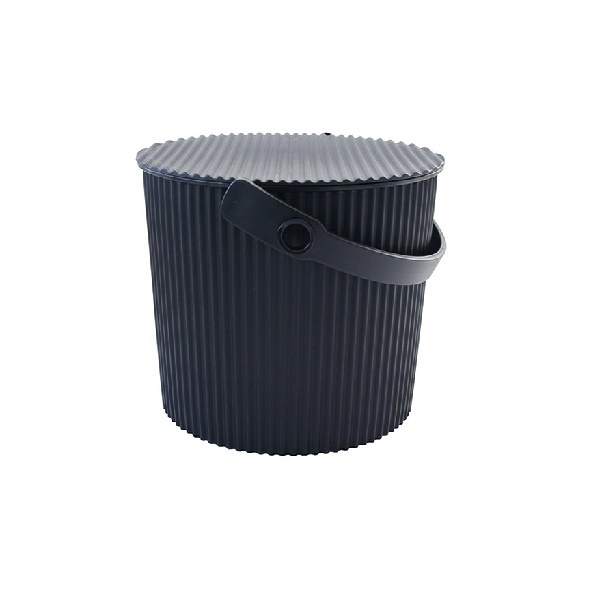 Hink / korg med lock, BLACK LARGE OMNIOUTIL, 20L, Svart i gruppen Förvaring / Förråd- och garageförvaring / Korgar och hinkar hos SmartaSaker.se (41084)