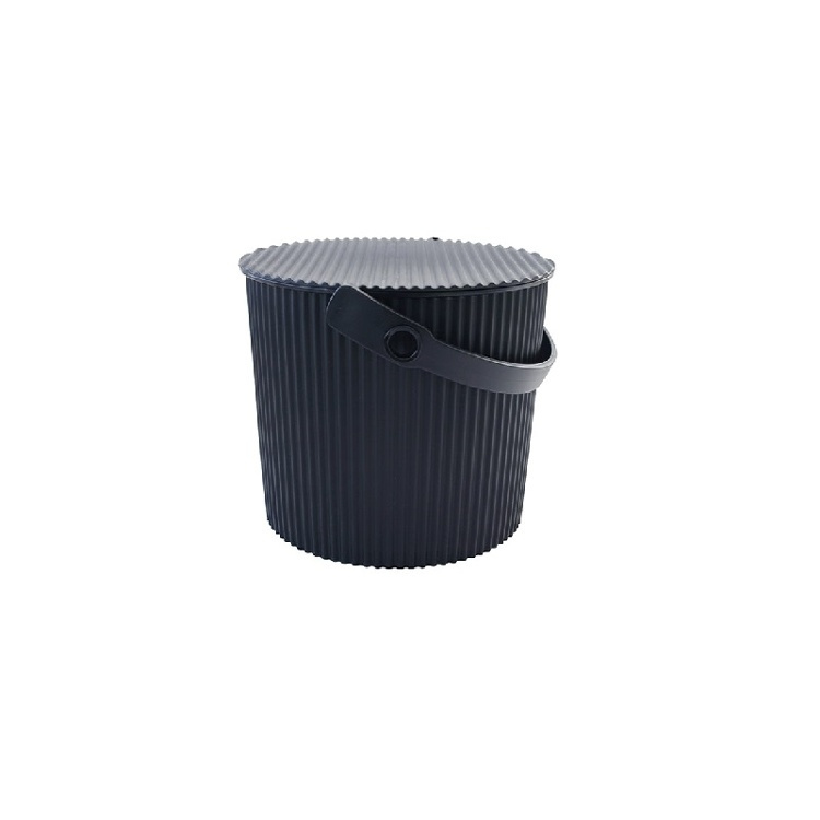 Hink / korg med lock, BLACK MEDIUM OMNIOUTIL, 10 L, Svart i gruppen Förvaring / Förråd- och garageförvaring / Korgar och hinkar hos SmartaSaker.se (41085)