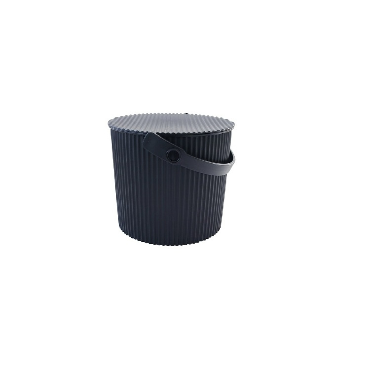 Hink / korg med lock, BLACK SMALL OMNIOUTIL, 8L, Svart i gruppen Förvaring / Förråd- och garageförvaring / Korgar och hinkar hos SmartaSaker.se (41087)