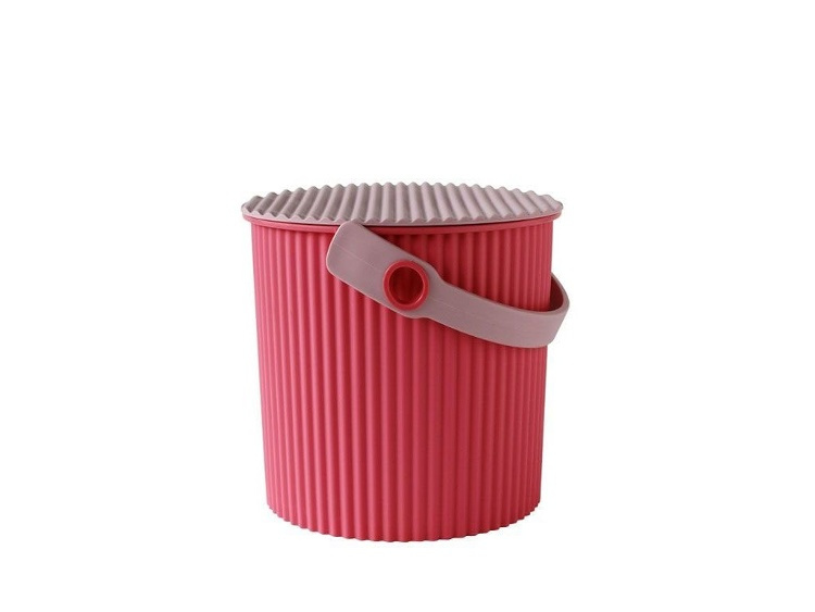 Hink / korg med lock, FLAMINGO PINK MEDIUM OMNIOUTIL, 10 L, Cerise / rosa i gruppen Förvaring / Förråd- och garageförvaring / Korgar och hinkar hos SmartaSaker.se (41097)