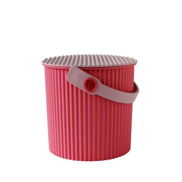 Hink / korg med lock, FLAMINGO PINK MEDIUM OMNIOUTIL, 10 L, Cerise / rosa i gruppen Förvaring / Förråd- och garageförvaring / Korgar och hinkar hos SmartaSaker.se (41097)