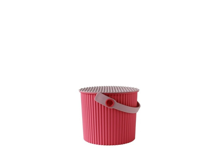 Hink / korg med lock, FLAMINGO PINK MINI OMNIOUTIL, 4 L, Cerice / Rosa i gruppen Förvaring / Förvaringslådor hos SmartaSaker.se (41098)