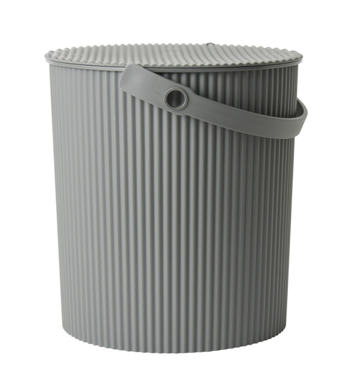 Hink / korg med lock, GREY LARGE OMNIOUTIL, 20L, Mörkgrå i gruppen Förvaring / Förråd- och garageförvaring / Korgar och hinkar hos SmartaSaker.se (41108)