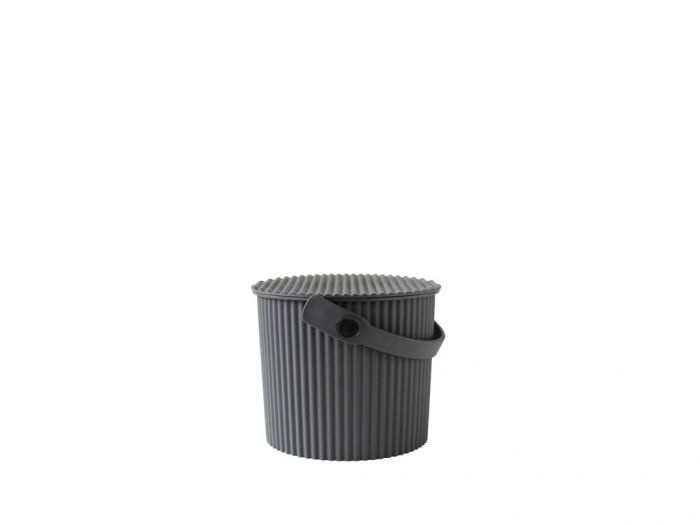 Hink / korg med lock, GREY MINI OMNIOUTIL, 4 L, Mörkgrå i gruppen Förvaring / Förråd- och garageförvaring / Korgar och hinkar hos SmartaSaker.se (41110)