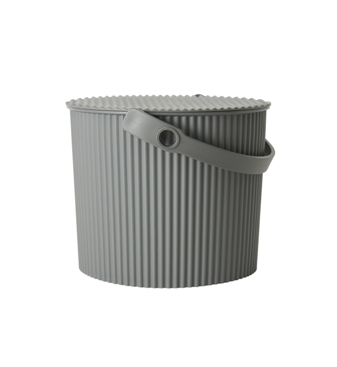 Hink / korg med lock, GREY SMALL OMNIOUTIL, 8L, Mörkgrå i gruppen Förvaring / Förråd- och garageförvaring / Korgar och hinkar hos SmartaSaker.se (41111)