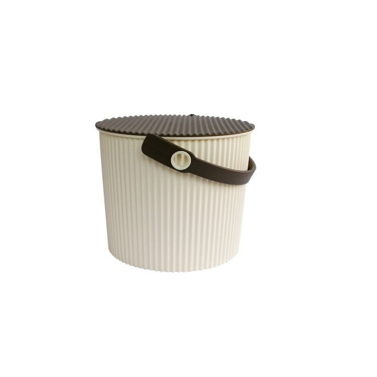 Hink / korg med lock, IVORY SMALL OMNIOUTIL, 8L, Beige / brun i gruppen Förvaring / Förråd- och garageförvaring / Korgar och hinkar hos SmartaSaker.se (41115)