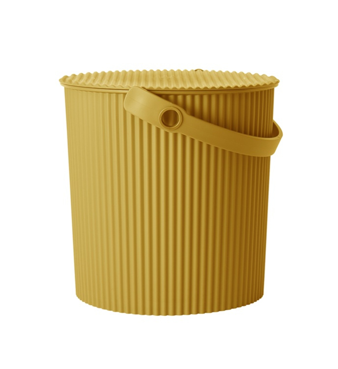 Hink / korg med lock, MUSTARD MEDIUM OMNIOUTIL, 10 L, Senapsgul i gruppen Förvaring / Förråd- och garageförvaring / Korgar och hinkar hos SmartaSaker.se (41117)