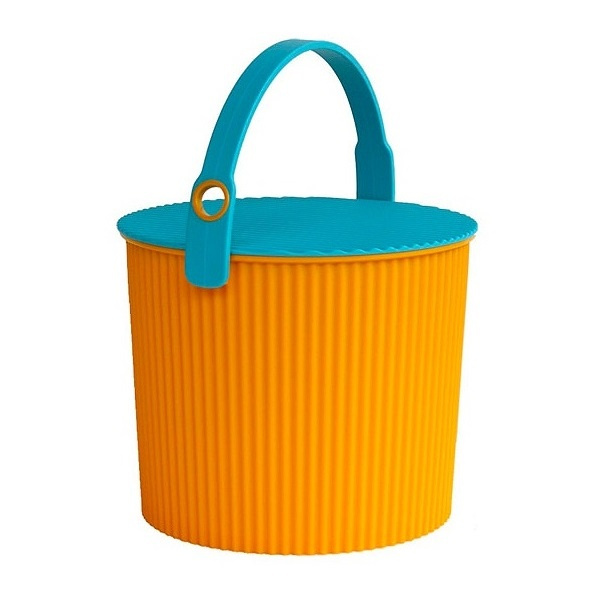 Hink / korg med lock, ORANGE LARGE OMNIOUTIL, 20L, Orange / Turkos i gruppen Förvaring / Förråd- och garageförvaring / Korgar och hinkar hos SmartaSaker.se (41124)