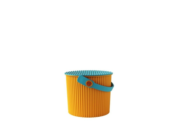 Hink / korg med lock, ORANGE MINI OMNIOUTIL, 4 L, Orange / Turkos i gruppen Förvaring / Förråd- och garageförvaring / Korgar och hinkar hos SmartaSaker.se (41126)