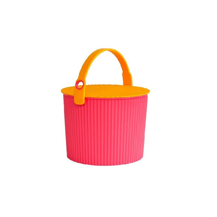 Hink / korg med lock, PINK MEDIUM OMNIOUTIL, 10 L, Cerise / orange i gruppen Förvaring / Förråd- och garageförvaring / Korgar och hinkar hos SmartaSaker.se (41129)