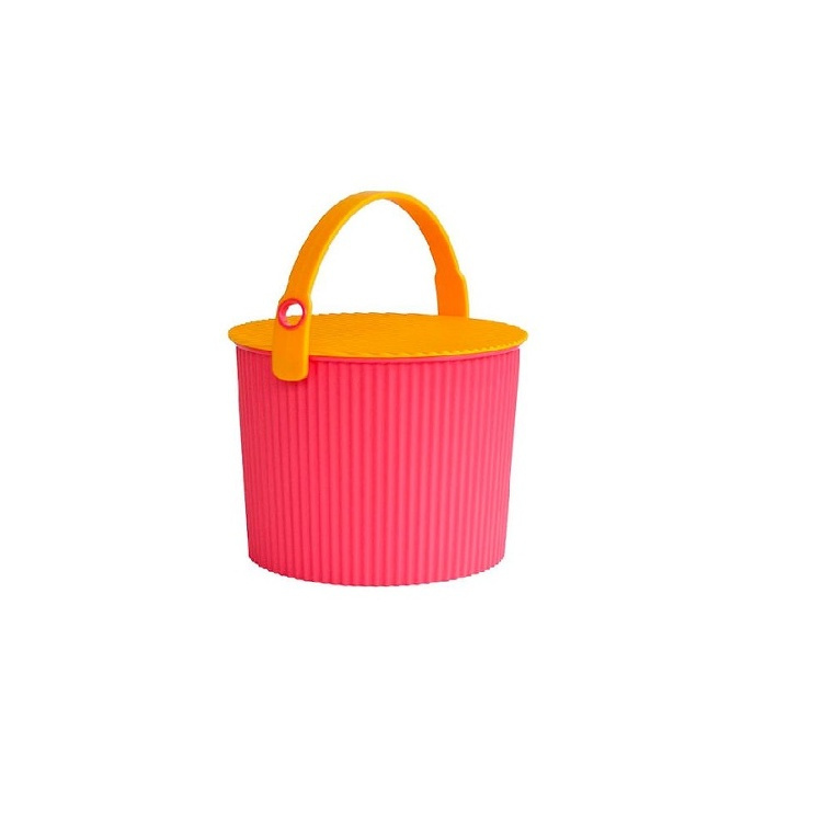 Hink / korg med lock, PINK SMALL OMNIOUTIL, 8L, Cerise / Orange i gruppen Förvaring / Förråd- och garageförvaring / Korgar och hinkar hos SmartaSaker.se (41131)