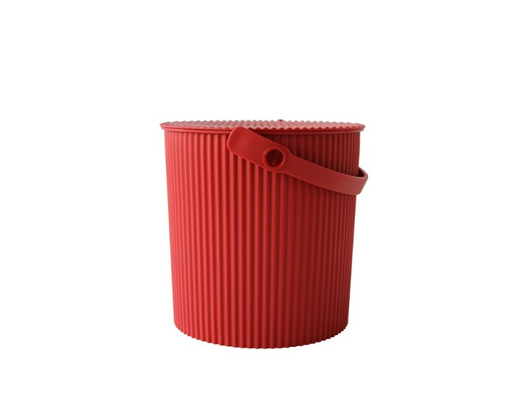 Hink / korg med lock, RED MEDIUM OMNIOUTIL, 10 L, Röd i gruppen Förvaring / Förråd- och garageförvaring / Korgar och hinkar hos SmartaSaker.se (41133)
