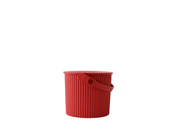 Hink / korg med lock, RED MINI OMNIOUTIL, 4 L, Röd i gruppen Förvaring / Förråd- och garageförvaring / Korgar och hinkar hos SmartaSaker.se (41134)