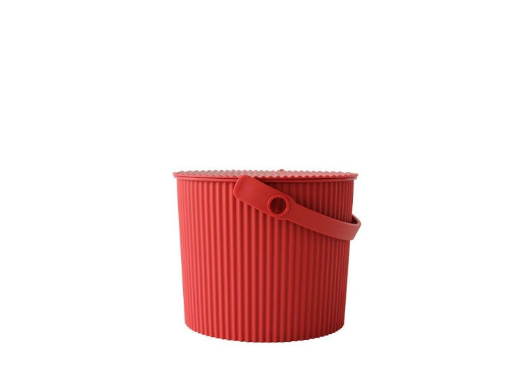 Hink / korg med lock, RED SMALL OMNIOUTIL, 8L, Röd i gruppen Förvaring / Förråd- och garageförvaring / Korgar och hinkar hos SmartaSaker.se (41135)