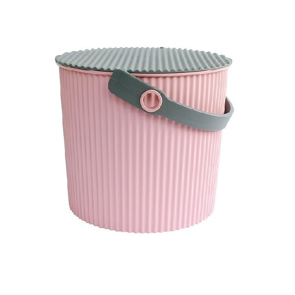 Hink / korg med lock, ROSE PINK LARGE OMNIOUTIL, 20L, Rosa / Grå i gruppen Förvaring / Förråd- och garageförvaring / Korgar och hinkar hos SmartaSaker.se (41136)